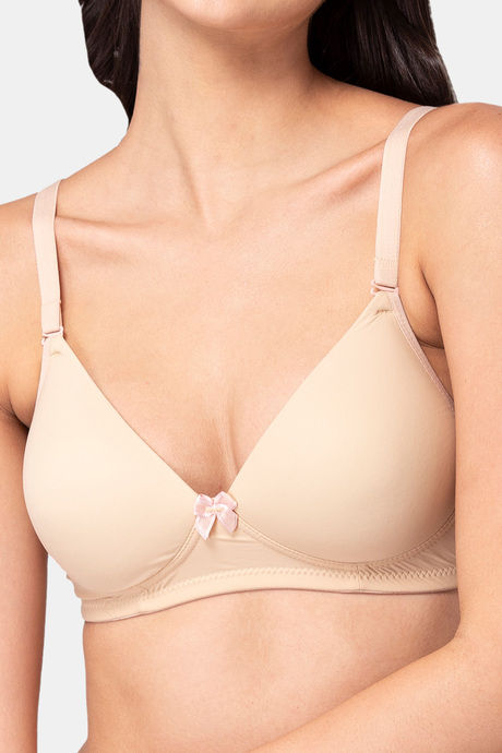 Tweens Padded Non Wired Full Coverage T-Shirt Bra - Skin — image 5