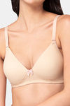 Tweens Padded Non Wired Full Coverage T-Shirt Bra - Skin — thumbnail 5