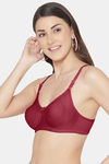 Tweens Single Layered Non Wired Full Coverage T-Shirt Bra - Wine — thumbnail 3