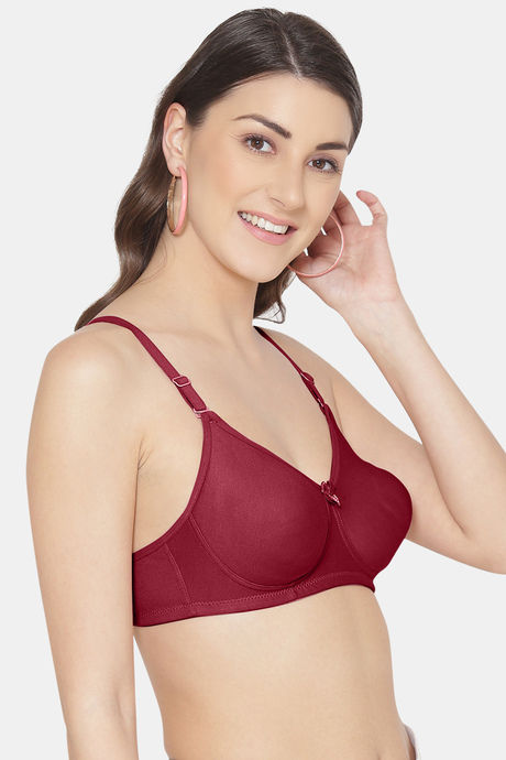 Tweens Single Layered Non Wired Full Coverage T-Shirt Bra - Wine — image 4