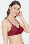 Tweens Single Layered Non Wired Full Coverage T-Shirt Bra - Wine — thumbnail 4
