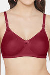 Tweens Single Layered Non Wired Full Coverage T-Shirt Bra - Wine — thumbnail 5
