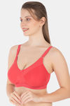 Tweens Single Layered Non Wired Full Coverage T-Shirt Bra - Coral — thumbnail 3