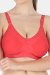 Tweens Single Layered Non Wired Full Coverage T-Shirt Bra - Coral — thumbnail 5