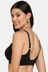 Tweens Double Layered Non-Wired Full Coverage Super Support Bra - Black — thumbnail 2