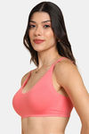Tweens Double Layered Non-Wired Full Coverage Super Support Bra - Orange — thumbnail 3