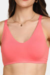 Tweens Double Layered Non-Wired Full Coverage Super Support Bra - Orange — thumbnail 5