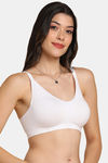 Tweens Double Layered Non-Wired Full Coverage Super Support Bra - White — thumbnail 4