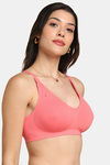 Tweens Padded Non-Wired Full Coverage Super Support Bra - Orange — thumbnail 4
