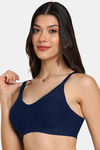 Tweens Padded Non-Wired Full Coverage Super Support Bra - Blue — thumbnail 3