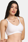 Tweens Padded Non-Wired Full Coverage Super Support Bra - White — thumbnail 4