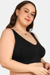 Tweens Double Layered Non-Wired Full Coverage Super Support Bra - Black — thumbnail 4