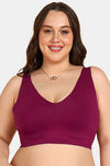 Tweens Double Layered Non-Wired Full Coverage Super Support Bra - Red — thumbnail 1