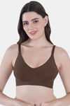 Tweens Padded Non-Wired Full Coverage Super Support Bra - Brown — thumbnail 1
