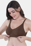 Tweens Padded Non-Wired Full Coverage Super Support Bra - Brown — thumbnail 3