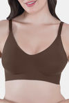 Tweens Padded Non-Wired Full Coverage Super Support Bra - Brown — thumbnail 5