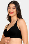 Tweens Padded Non-Wired Full Coverage Minimiser Bra - Black — thumbnail 3