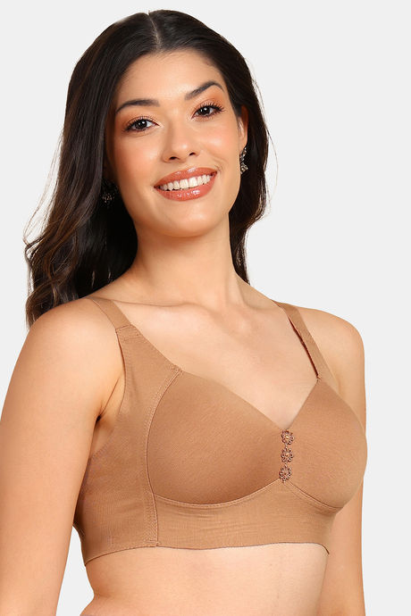 Tweens Padded Non-Wired Full Coverage Minimiser Bra - Skin — image 4