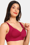 Tweens Padded Non-Wired Full Coverage Minimiser Bra - Red — thumbnail 4