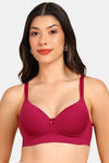 Tweens Push-Up - Level 3 Non-Wired 3/4Th Coverage Push-Up Bra - Red — thumbnail 1