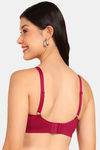 Tweens Push-Up - Level 3 Non-Wired 3/4Th Coverage Push-Up Bra - Red — thumbnail 2