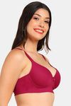 Tweens Push-Up - Level 3 Non-Wired 3/4Th Coverage Push-Up Bra - Red — thumbnail 4