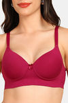 Tweens Push-Up - Level 3 Non-Wired 3/4Th Coverage Push-Up Bra - Red — thumbnail 5