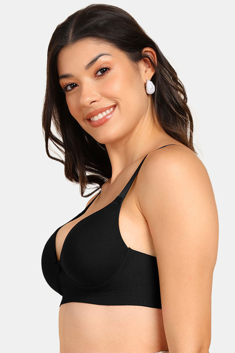Tweens Push-Up - Level 2 Non-Wired 3/4Th Coverage Push-Up Bra - Black — image 3
