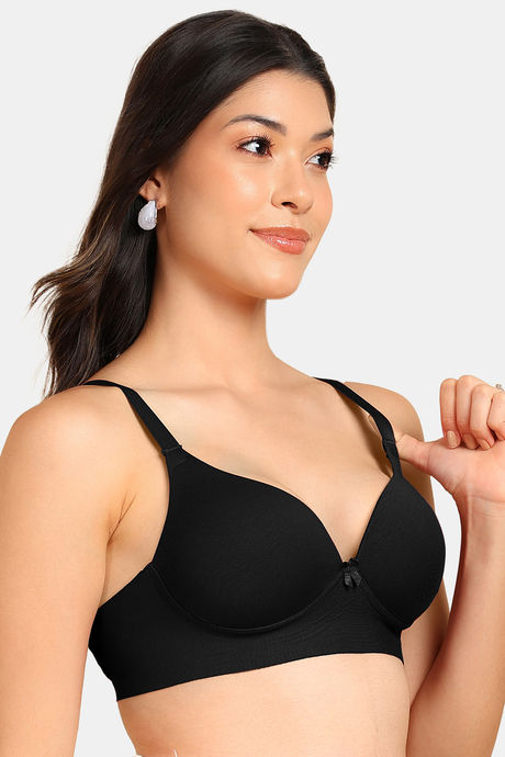 Tweens Push-Up - Level 2 Non-Wired 3/4Th Coverage Push-Up Bra - Black — image 4