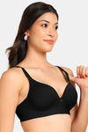 Tweens Push-Up - Level 2 Non-Wired 3/4Th Coverage Push-Up Bra - Black — thumbnail 4