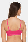 Tweens Medium Impact Non Padded Beginner's Sports Bra - Dark Pink — thumbnail 2