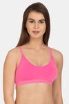 Tweens Medium Impact Non Padded Beginner's Sports Bra - Light Pink — thumbnail 1
