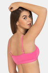 Tweens Medium Impact Non Padded Beginner's Sports Bra - Light Pink — thumbnail 3