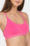 Tweens Medium Impact Non Padded Beginner's Sports Bra - Light Pink — thumbnail 4
