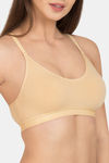 Tweens Medium Impact Non Padded Beginner's Sports Bra - Skin — thumbnail 4