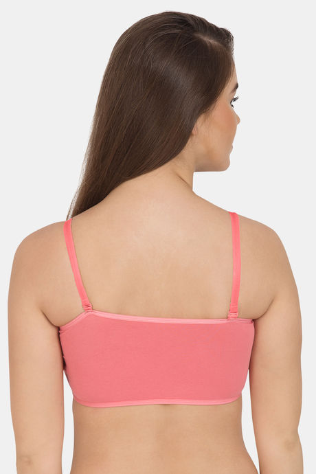 Tweens Low Impact Non Padded Sports Bra - Coral — image 2