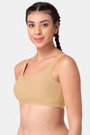 Tweens Medium Impact Non Padded Active Sports Bra - Skin — thumbnail 3