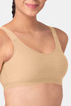 Tweens Medium Impact Non Padded Active Sports Bra - Skin — thumbnail 4