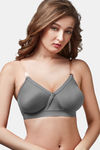 Trylo Single Layered Non-Wired Full Coverage Strapless Bra - Grey — thumbnail 1