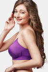 Trylo Alpa Stp Women Non Wired Soft Full Cup Bra - Magenta — thumbnail 3