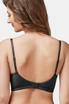 Trylo Padded Non-Wired Full Coverage T-Shirt Bra - Black — thumbnail 2