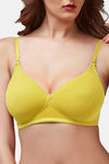 Trylo Annie Women Detachable Strap Non Wired Padded Bra - Yellow — thumbnail 4