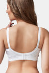Trylo Single Layered Non-Wired Full Coverage Super Support Bra - White — thumbnail 2