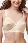 Trylo Single Layered Non Wired Full Coverage Super Support Bra - Skin — thumbnail 4