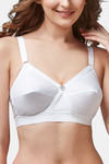 Trylo Single Layered Non Wired Full Coverage Super Support Bra - White — thumbnail 4