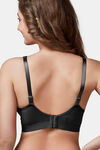Trylo Single Layered Non-Wired Full Coverage Minimiser Bra - Black — thumbnail 2