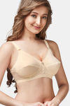 Trylo Sarita Women'S Cotton Non-Wired Soft Full Cup Bra - Skin — thumbnail 1