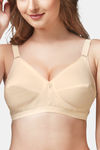 Trylo Sarita Women'S Cotton Non-Wired Soft Full Cup Bra - Skin — thumbnail 4