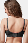 Trylo Single Layered Non-Wired Full Coverage T-Shirt Bra - Black — thumbnail 2