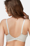 Trylo Double Layered Non-Wired Medium Coverage T-Shirt Bra - Dove — thumbnail 2